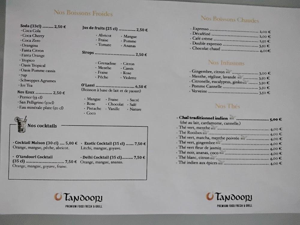 O’TANDOORI - Menu Image 4